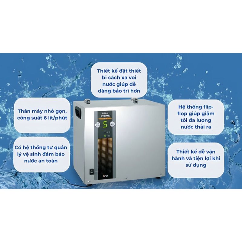 Máy lọc nước điện giải ion kiềm OSG NDX-360PLW 7 Máy lọc nước điện giải ion kiềm OSG NDX-360PLW - Ảnh 5