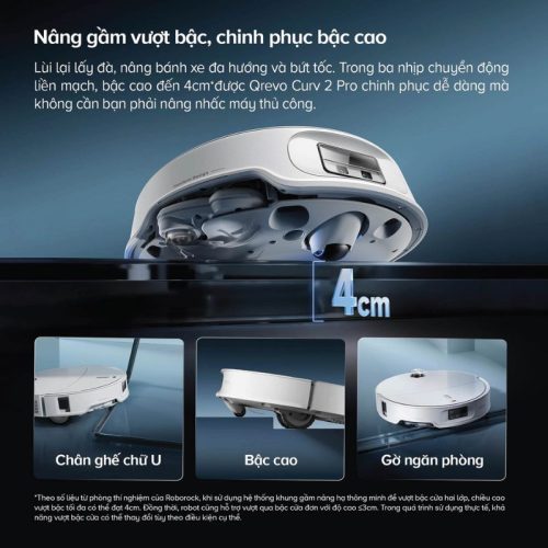 Robot hút bụi lau nhà Roborock Qrevo Curv 2 Pro 9 anh robot hut bui lau nha roborock qrevo curv 2 pro