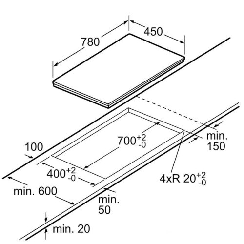Kích thước bếp từ Bosch PPI8256XVN