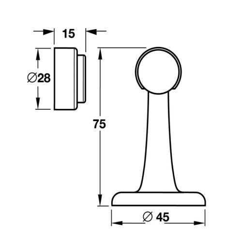 kich thuoc chan cua nam cham hafele 489.70.257