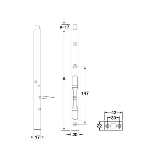 kich thuoc chot cua am mau den cc 200mm hafele 911.81.341