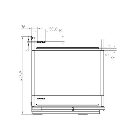 Kích thước Kệ đựng gia vị Hafele 545.14.324