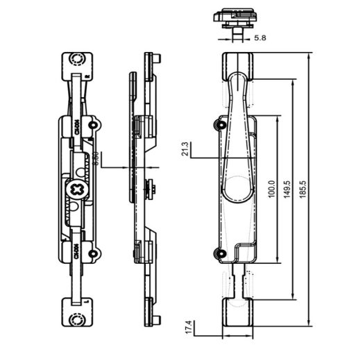lap dat chot am cho canh phu hafele 911 81 356