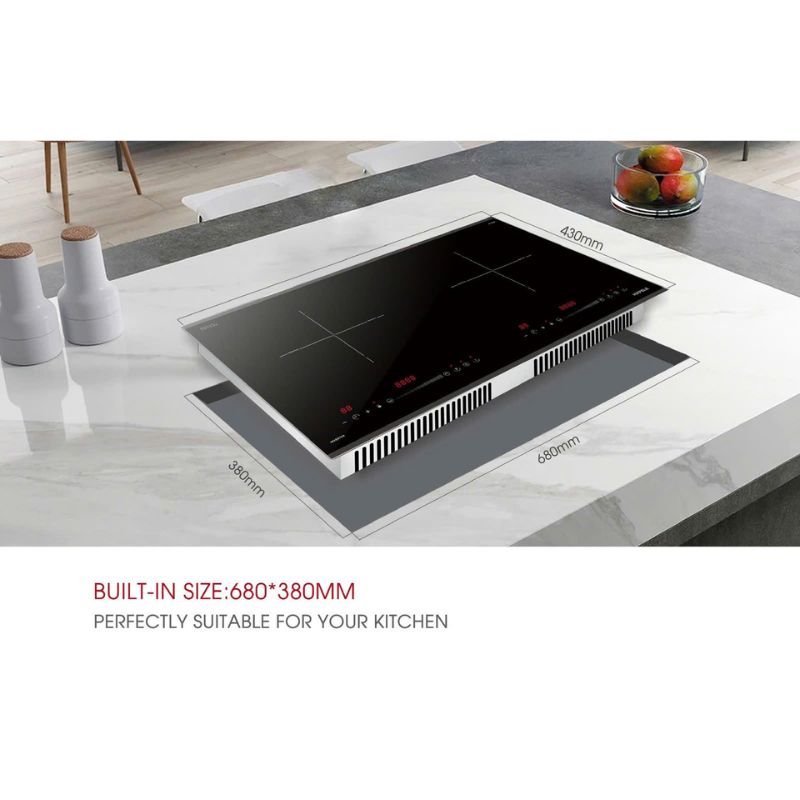 Bếp từ Hafele HC-I7365B 536.61.365 2 vùng nấu 4 Mặt kính bếp từ Hafele HC-I7365B 536.61.365 2 vùng nấu