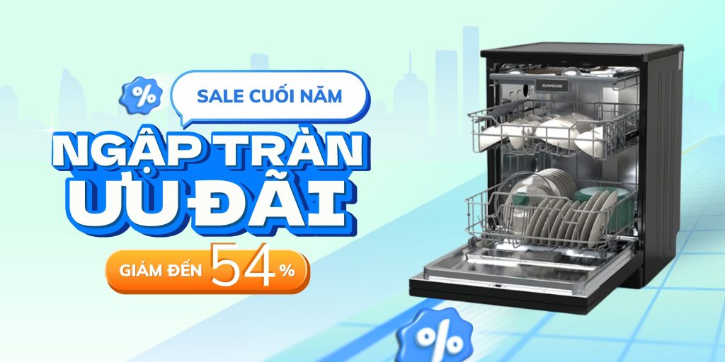 ĐẠI TIỆC THƯƠNG HIỆU LỚN - SALE SẬP SÀN ĐÓN TẾT | BOSCH, TEKA, LG… GIẢM TỚI 73% 4 Sale máy rửa bát