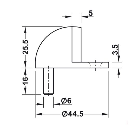 size chan cua hafele 937.55.140