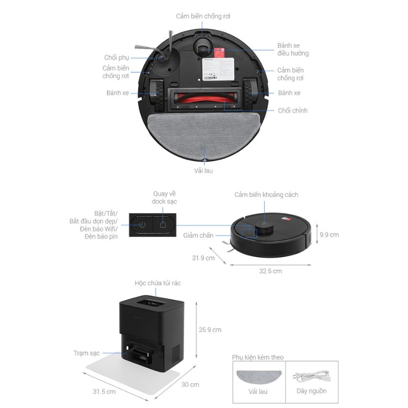 Robot hút bụi lau nhà Roborock Q7 TF Plus 7 Robot hút bụi lau nhà Roborock Q7 TF Plus - Ảnh 5
