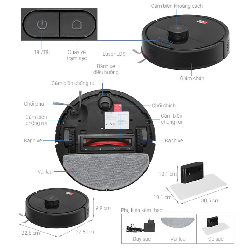 Robot hút bụi lau nhà Roborock Q7 TF 6 Robot hút bụi lau nhà Roborock Q7 TF - Ảnh 5