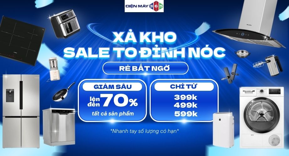 ĐẠI TIỆC THƯƠNG HIỆU LỚN - SALE SẬP SÀN ĐÓN TẾT | BOSCH, TEKA, LG… GIẢM TỚI 73% 1 Xả kho điện máy 365