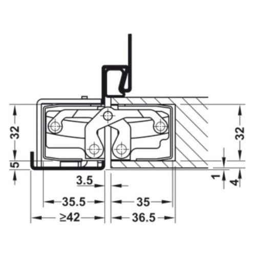 Bản lề âm TE 540 3D Hafele 924.17.237 5 ẢNh nbản lề âm TE 540 3D Hafele 924.17.237