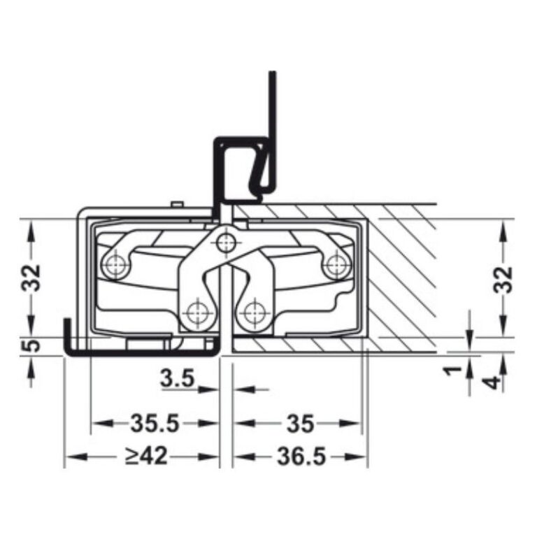 Bản lề âm TE 540 3D Hafele 924.17.237 4 ẢNh nbản lề âm TE 540 3D Hafele 924.17.237