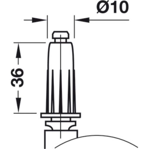 Bánh xe đôi nội thất Hafele 660.09.304 8 Ảnh bánh xe đôi nội thất Hafele 660.09.304