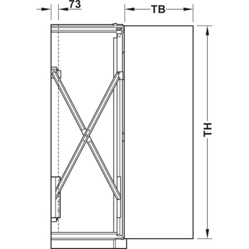 Ảnh cửa trượt xoay Hafele 408.30.593