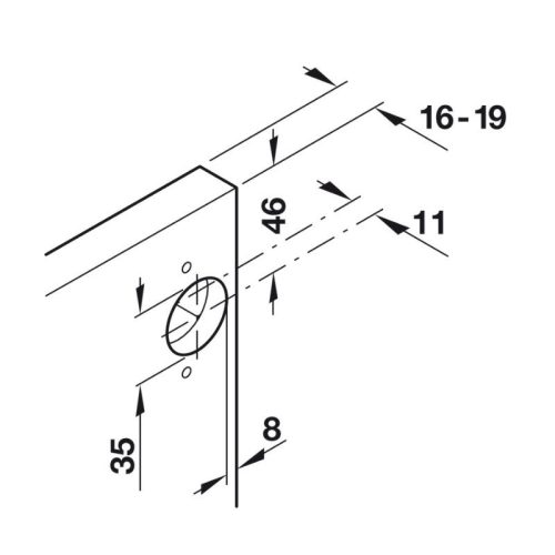 Bản lề tủ Hafele 408.24.020 9 Ảnh bản lề tủ Hafele 408.24.020