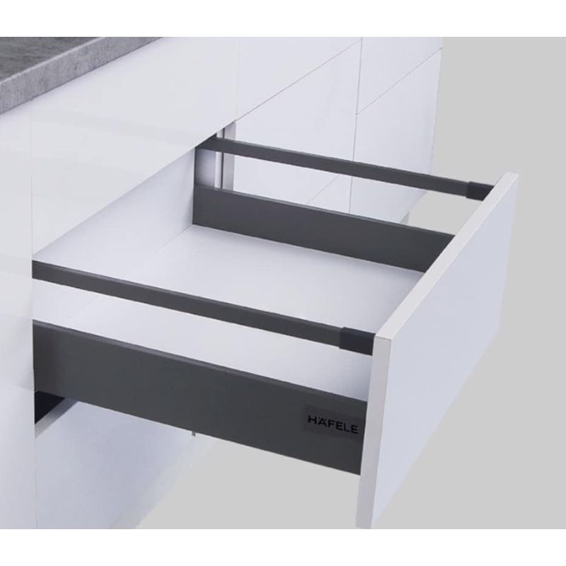 Ray Hộp Alto-S Giảm Chấn H80mm Hafele 552.55.318 4 Ảnh Ray Hộp Alto-S Giảm Chấn H80mm Hafele 552.55.318