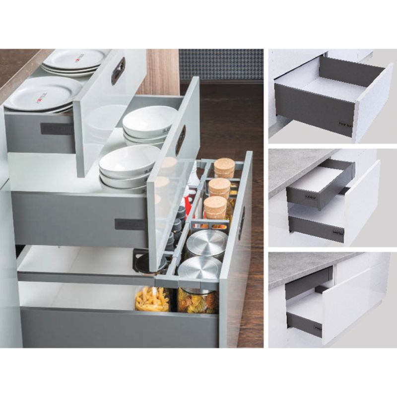 Ray Hộp Alto-S Giảm Chấn H80mm Hafele 552.55.318 5 Hình ảnh Ray Hộp Alto-S Giảm Chấn H80mm Hafele 552.55.318