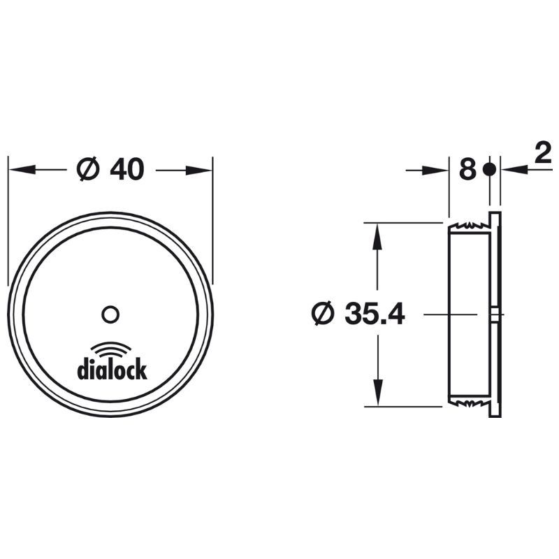 Ăng-ten fan 200 Hafele 237.59.061 4 Kích thước Ăng-ten fan 200 Hafele 237.59.061
