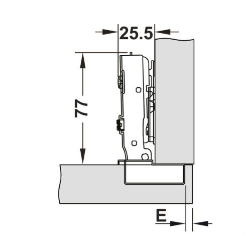Bản Lề Trùm Ngoài Metalla SM 98º Hafele 334.05.000 7 Kích thước Bản Lề Trùm Ngoài Metalla SM 98º Hafele 334.05.000