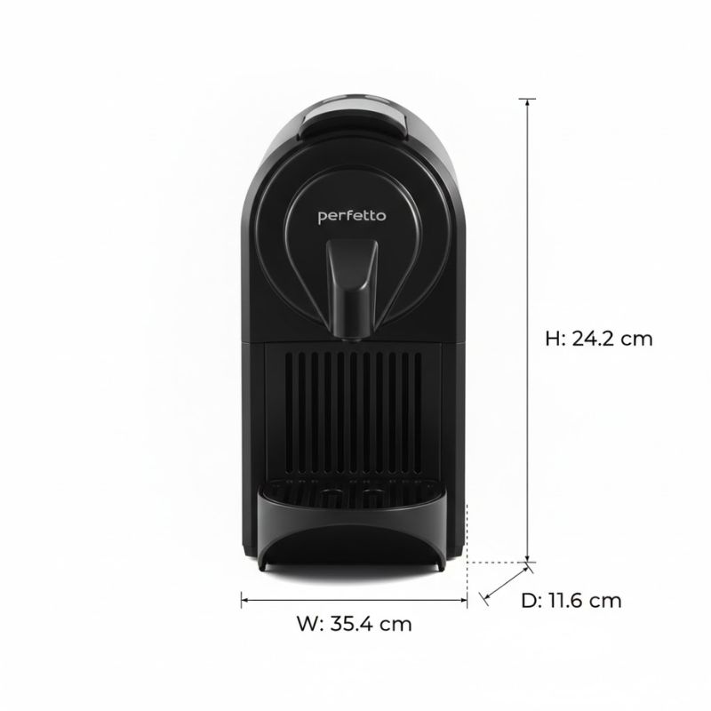 Máy pha cà phê Perfetto P9.BK 6 Kích thước Máy pha cà phê Perfetto P9.BK