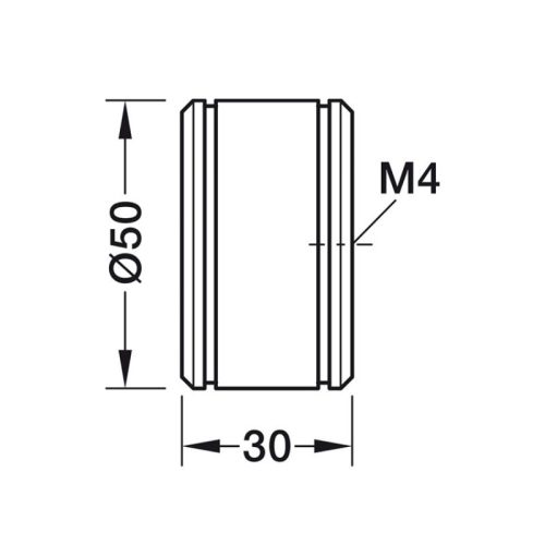 Núm tay nắm Hafele 106.70.412 5 Kích thước Núm tay nắm Hafele 106.70.412