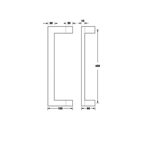 Kích thước Tay nắm cửa Hafele 903.00.170