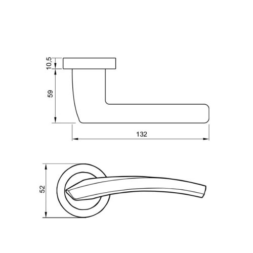 Kích thước Tay nắm Hafele 901.79.868