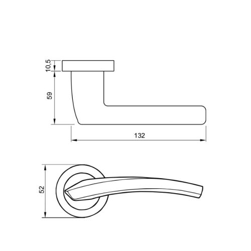 Kích thước Tay nắm Hafele 901.79.869