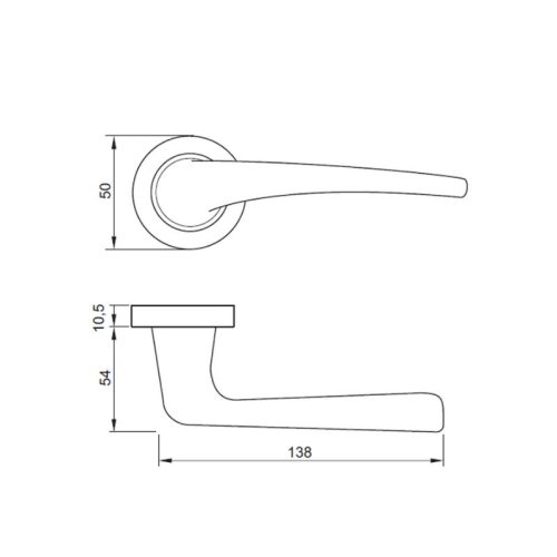 Kích thước Tay nắm Hafele 901.79.871