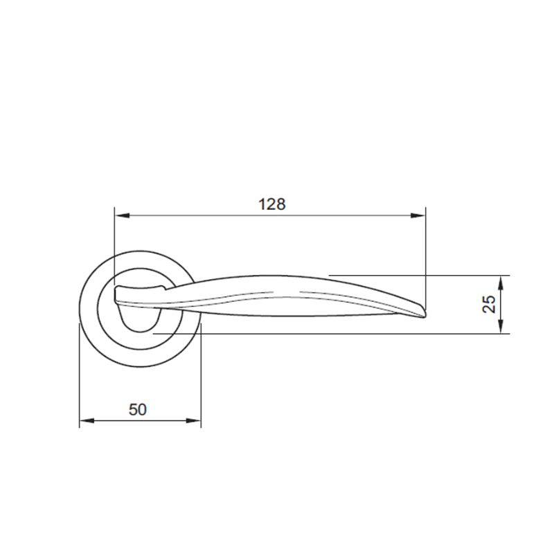 Tay nắm Hafele 901.98.816 5 Kích thước Tay nắm Hafele 901.98.816