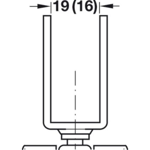 Bánh xe đôi nội thất Hafele 660.09.304 9 Lắp đặt bánh xe đôi nội thất Hafele 660.09.304