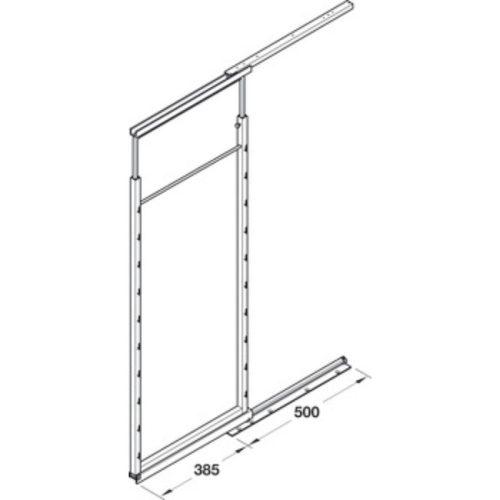 Lắp đặt khay kéo Hafele 545.60.673