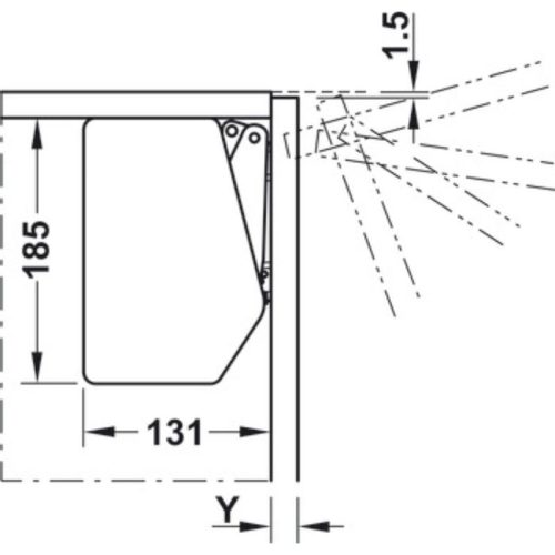 Bộ hộp lực Hafele 372.91.413 8 Lắp đật bộ hộp lực Hafele 372.91.413