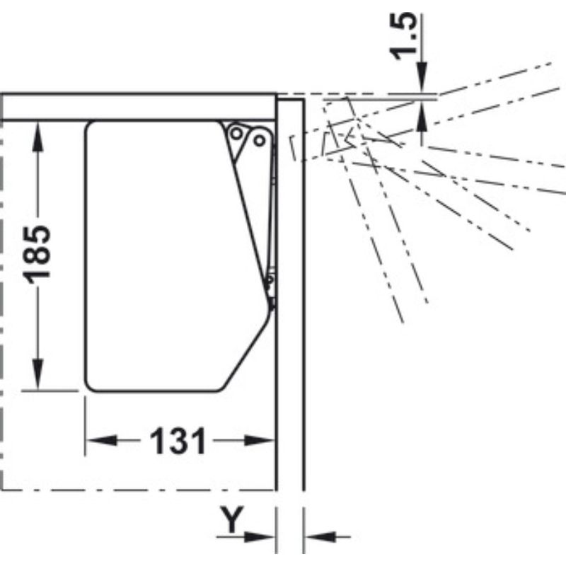 Bộ hộp lực Hafele 372.91.413 5 Lắp đật bộ hộp lực Hafele 372.91.413