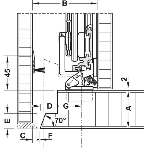 Lắp đặt cửa trượt xoay Hafele 408.30.593
