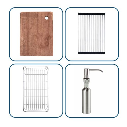 Khay chậu rửa bát Nobinox LUMIA NJ513B