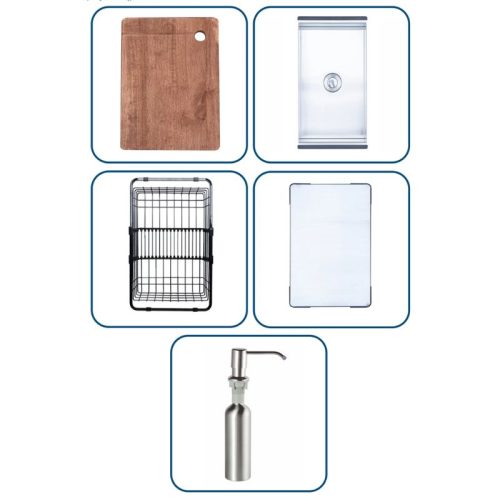 Khay chậu rửa bát Nobinox RAZIA NJ575