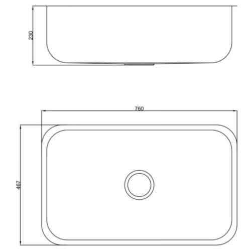 Kích thước chậu rửa bát Nobinox PURA NT622U