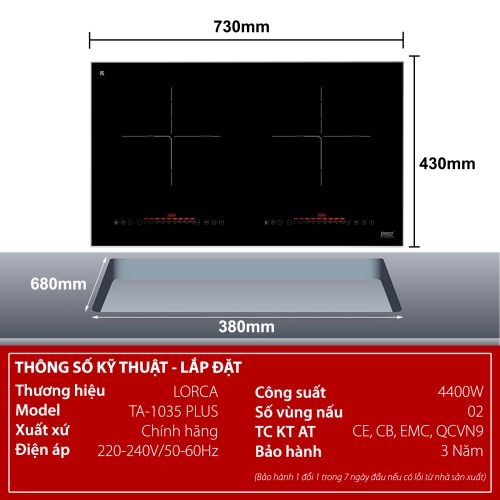 kich thuoc bep tu doi lorca ta 1035 plus