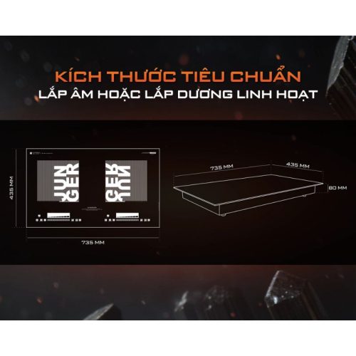 Bếp từ Junger CEJ-226-INVERTER 11 kich thuoc bep tu junger cej 226 inverter