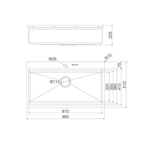 thong so chau rua bat malloca slide ms861
