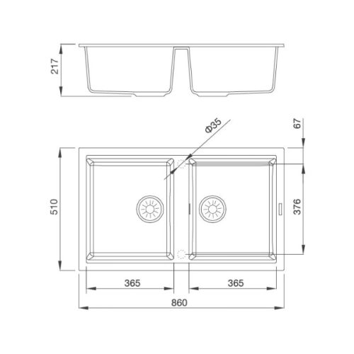 thong so chau rua chen malloca black k45086