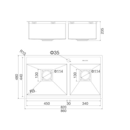 thong so chau rua chen malloca ms6304st