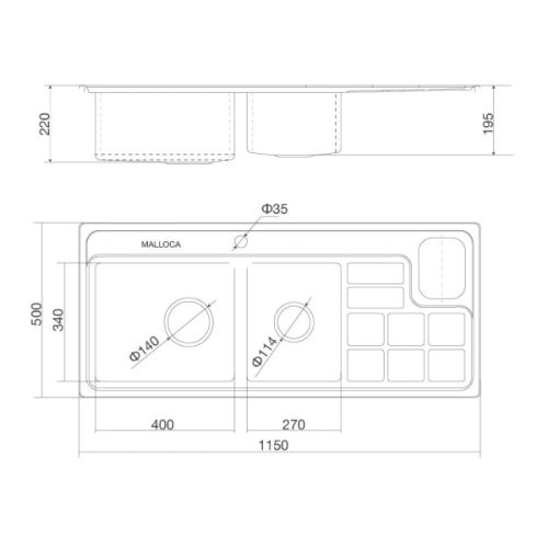 thong so chau rua chen malloca ms8817n