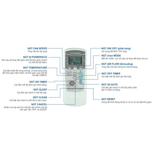 dieu khien dieu hoa mitsubishi srk src19css s5
