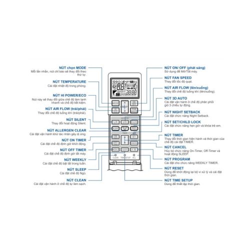 dieu khien dieu hoa mitsubishi srk src24yxs w5