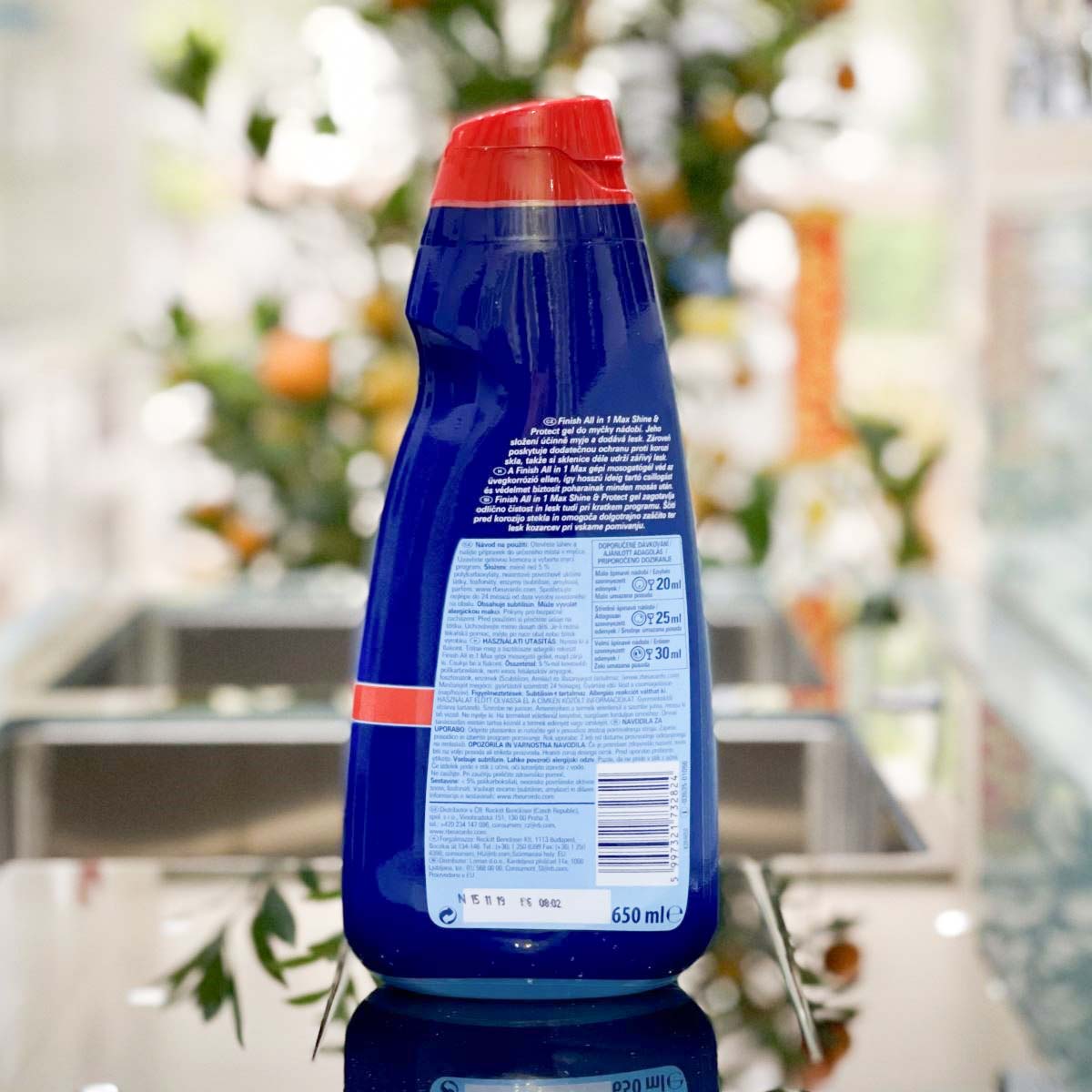 Gel rửa bát Finish Power All in 1 Max chai 650ml 5 Gel rửa bát Finish Power All in 1 Max chai 650ml - Ảnh 3