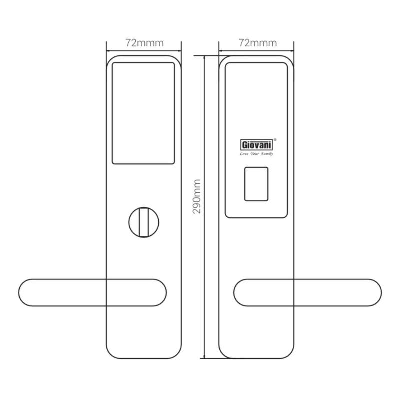 Khóa khách sạn Giovani GSL-H2 4 Khóa khách sạn Giovani GSL-H2 - Ảnh 2