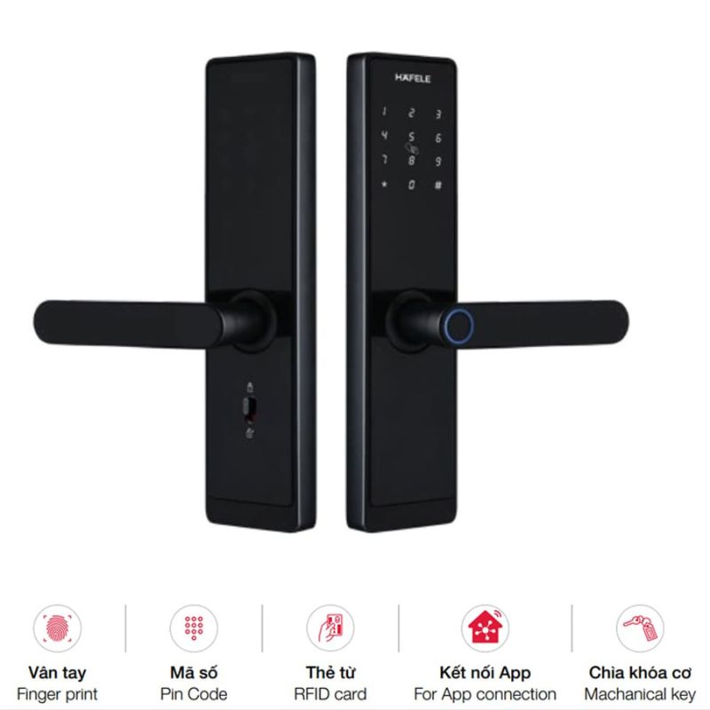 Khóa điện tử Hafele Alpha AL2501B 499.21.232 4 Khóa điện tử Hafele Alpha AL2501B 499.21.232 - Ảnh 2