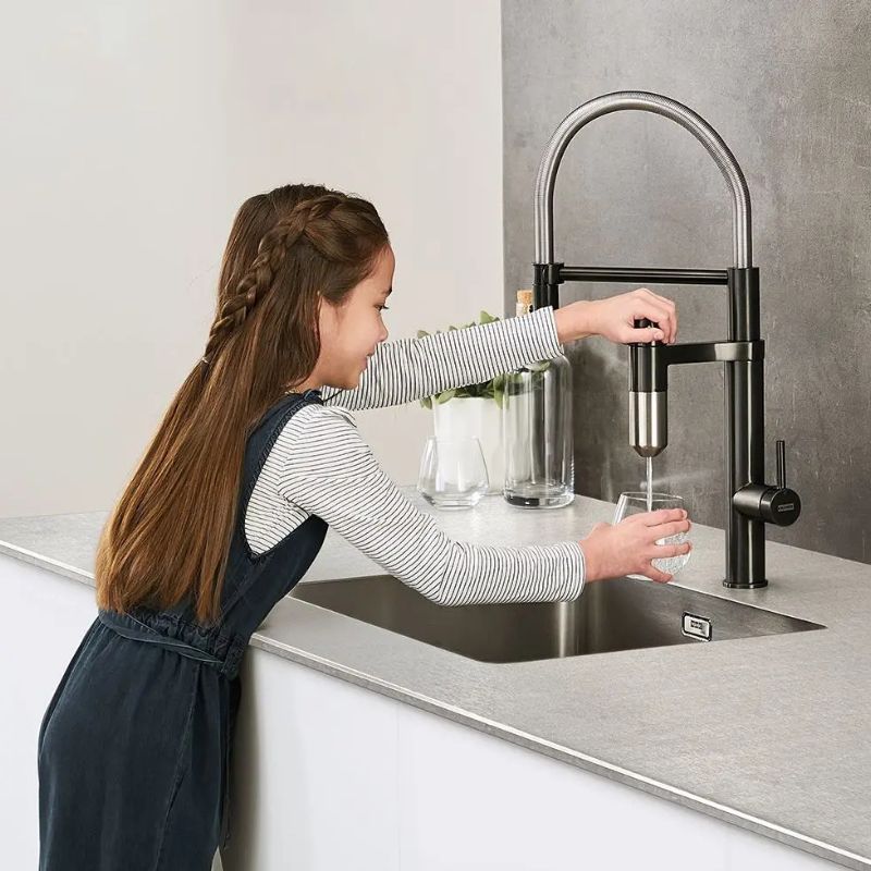 Vòi rửa bát Franke 120.0621.311 Chrome – Gun Metal 4 Vòi rửa bát Franke 120.0621.311 Chrome – Gun Metal - Ảnh 2