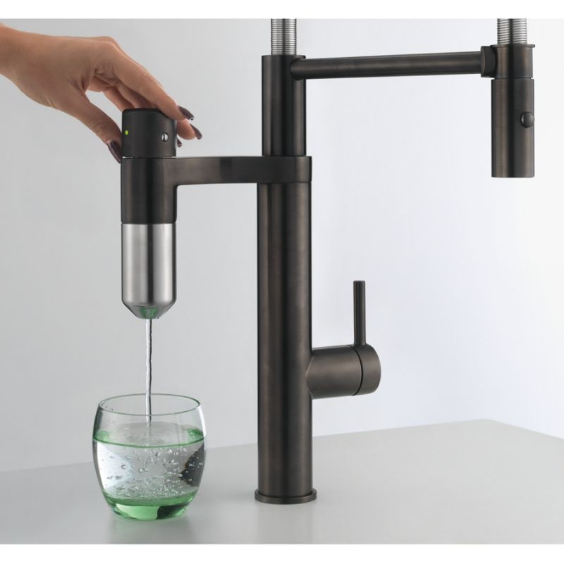 Vòi rửa bát Franke Industrial Black/Steel Optics 4 Vòi rửa bát Franke Industrial Black/Steel Optics - Ảnh 2